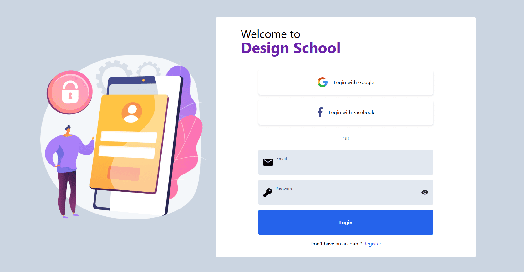 Capa do projeto Login